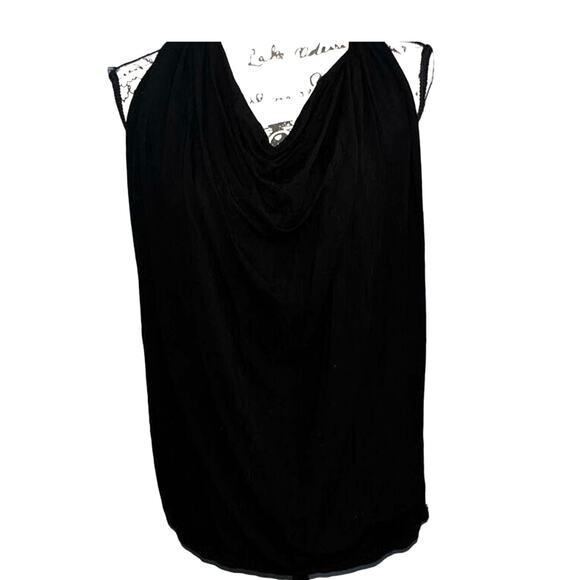 Michael Stars black drape top OS - Picture 1 of 5